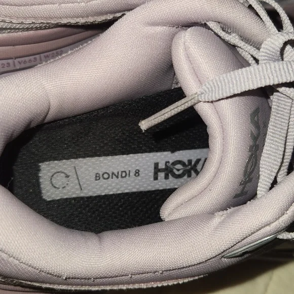 Hoka☆ Bondi 8 Lilac Marble Sneaker - Picture 5 of 8